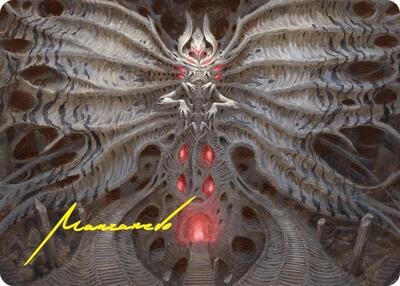 Valgavoth, Terror Eater Art Card - Gold Stamped Signature