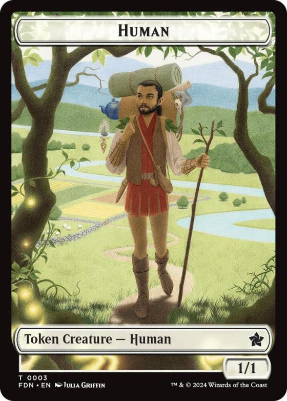 Human // Knight Double-Sided Token