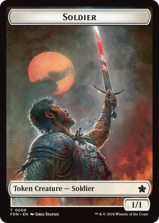 Soldier // Faerie Double-Sided Token