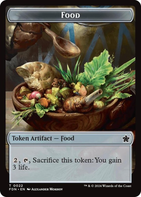 Food // Treasure Double-Sided Token - Foil