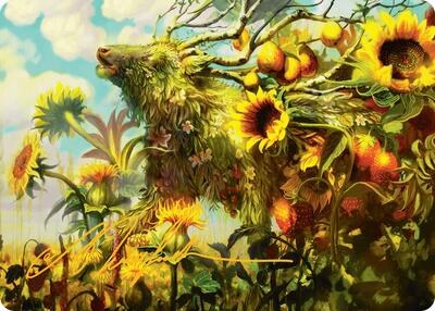 Beza, the Bounding Spring Art Card - Gold Stamped Signature