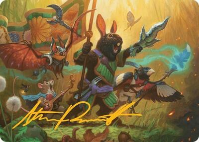 Valley Questcaller Art Card - Gold Stamped Signature