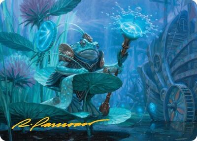 Dour Port-Mage Art Card - Gold Stamped Signature