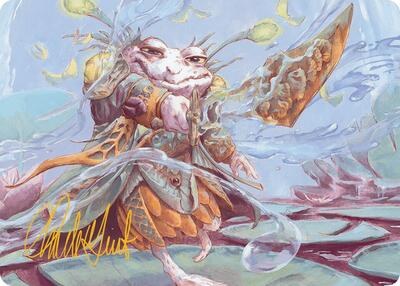Glarb, Calamity's Augur Art Card - Gold Stamped Signature