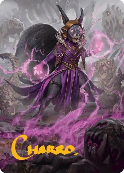 Liliana of the Dark Realms Art Card - Gold Stamped Signature