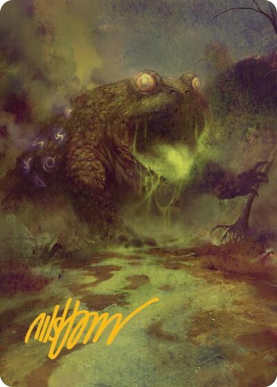 The Gitrog Monster Art Card - Gold Stamped Signature