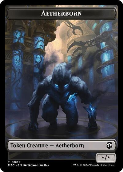 Aetherborn (Ripple Foil) // Thopter Double-Sided Token - Ripple Foil