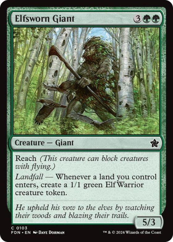 Elfsworn Giant - Foil