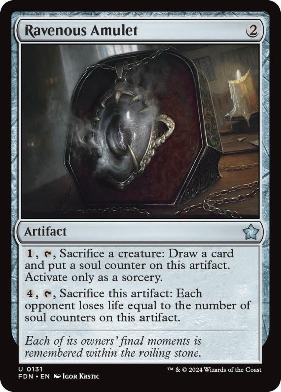 Ravenous Amulet - Foil
