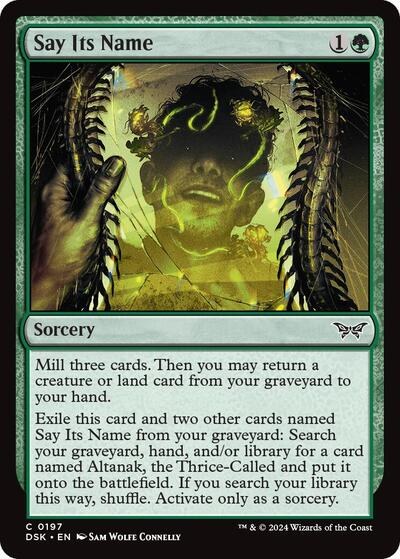 Say Its Name - Foil