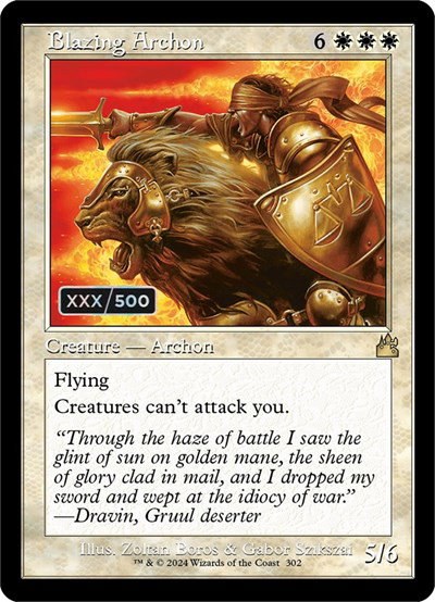 Blazing Archon - Serial Numbered