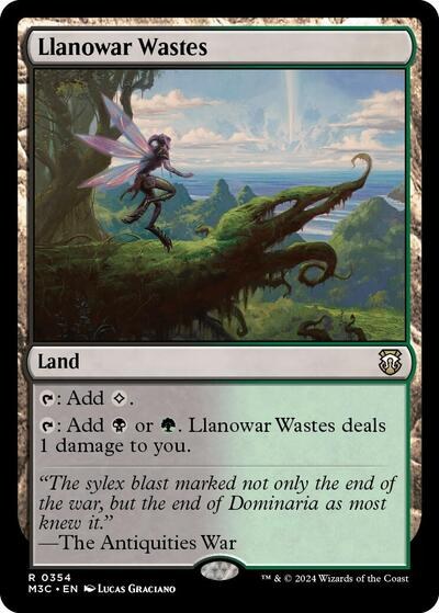 Llanowar Wastes - Ripple Foil