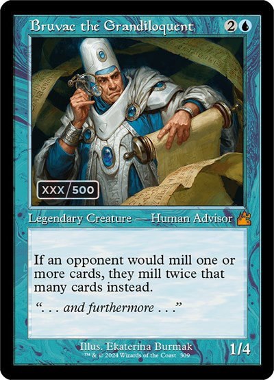 Bruvac the Grandiloquent - Serial Numbered