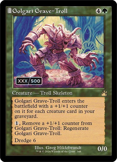Golgari Grave-Troll - Serial Numbered