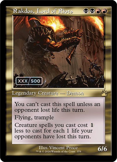Rakdos, Lord of Riots - Serial Numbered