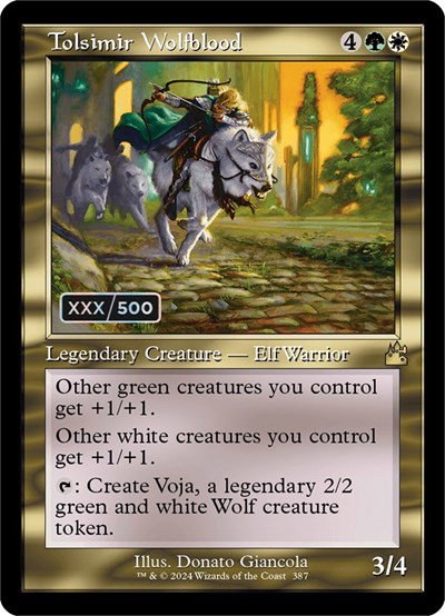 Tolsimir Wolfblood - Serial Numbered