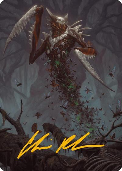 Grist, the Plague Swarm Art Card - Gold Stamped Signature