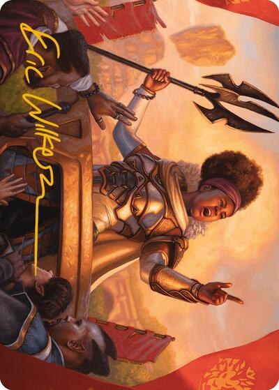 Recruiter of the Guard Art Card - Gold Stamped Signature