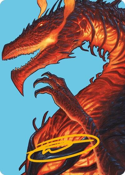 Herigast, Erupting Nullkite Art Card - Gold Stamped Signature