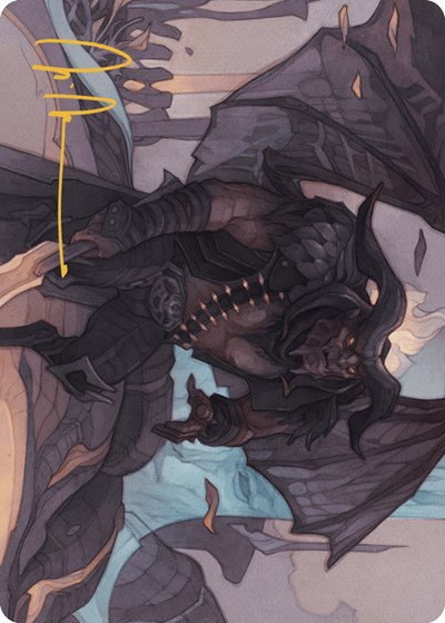 Rakdos Joins Up Art Card - Gold Stamped Signature