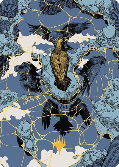 Fractured Identity Art Card - Gold Stamped Planeswalker Symb