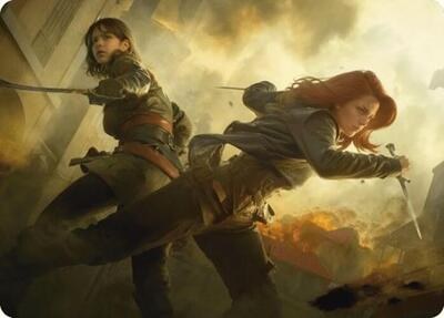 Mary Read and Anne Bonny Art Card