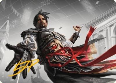 Ezio Auditore da Firenze Art Card - Gold Stamped Signature
