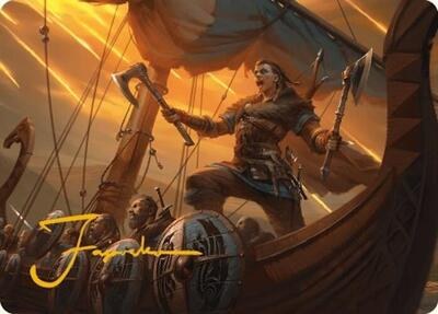 Eivor, Battle-Ready Art Card - Gold Stamped Signature
