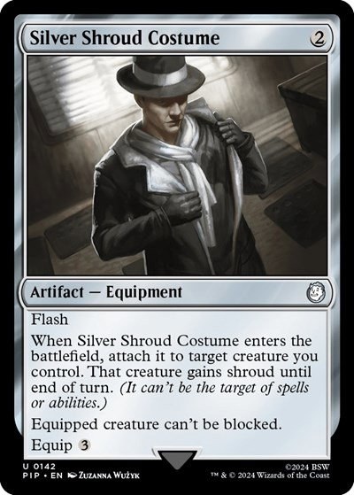 Silver Shroud Costume - Foil