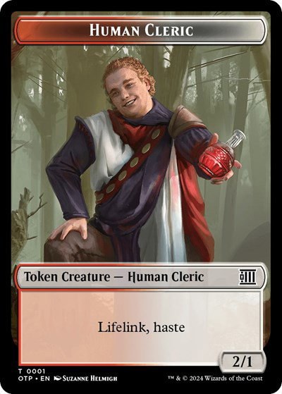 Human Cleric Token - Normal Human Cleric Token