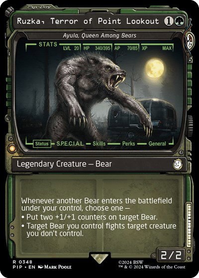 Ruzka, Terror of Point Lookout - Ayula, Queen Among Bears - Foil
