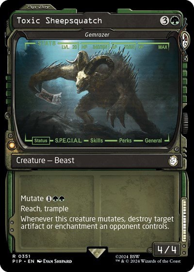 Toxic Sheepsquatch - Gemrazer - Foil