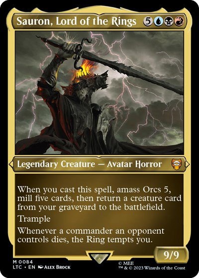 Sauron, Lord of the Rings (Display Commander) - Thick Stock