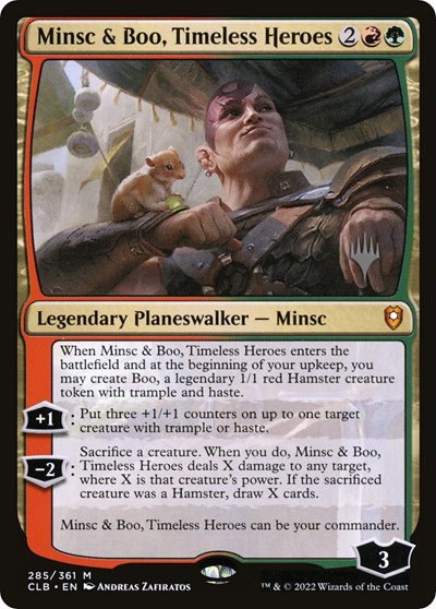 Minsc & Boo, Timeless Heroes - Foil Minsc Boo Timeless Heroes
