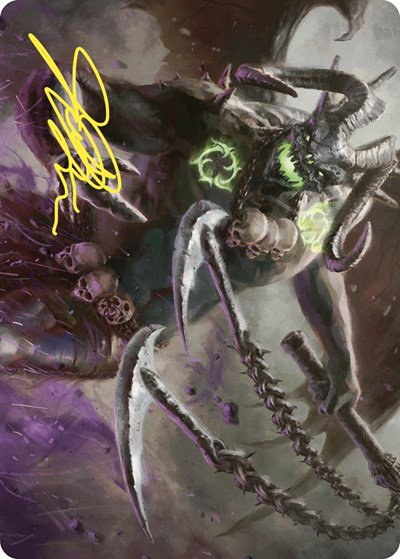 Archfiend of Despair Art Card - Gold Stamped Signature