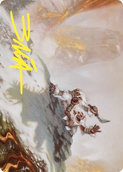 Dragon Fodder Art Card - Gold Stamped Signature