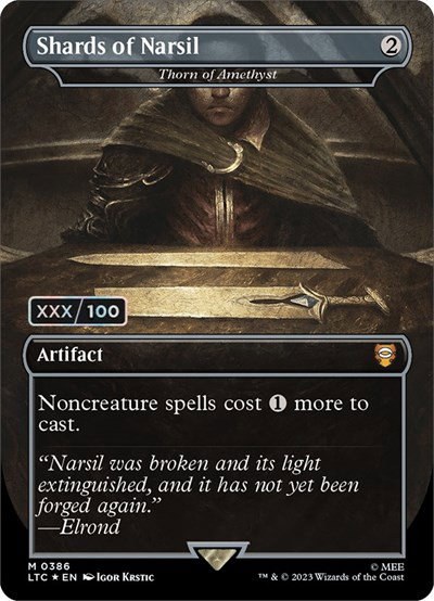 Shards of Narsil - Thorn of Amethyst - Serial Numbered