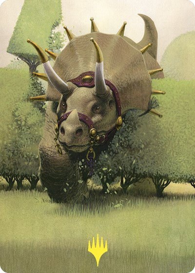 Regal Behemoth Art Card - Gold Stamped