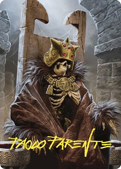 Champion's Helm Art Card - Gold Stamped Signature