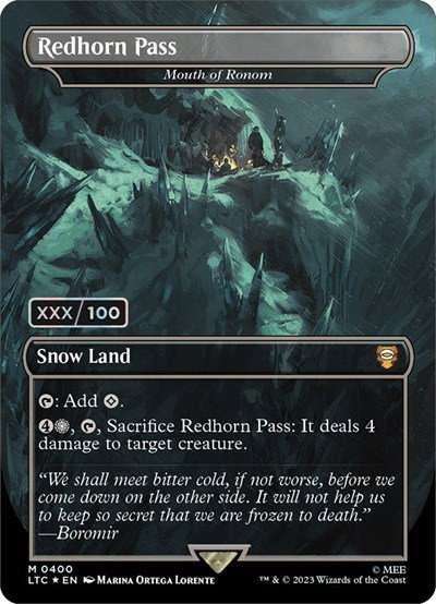 Redhorn Pass - Mouth of Ronom - Serial Numbered