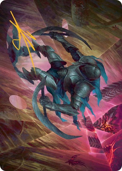 Xerex Strobe-Knight Art Card - Gold Stamped Signature