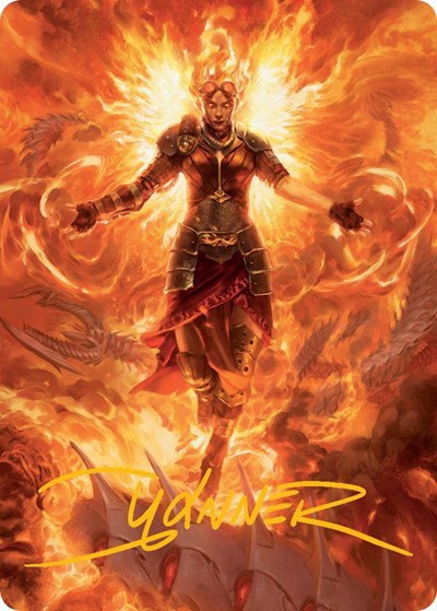 Chandra, Hope's Beacon Art Card - Gold Stamped Signature