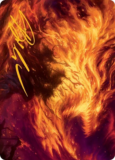 Stoke the Flames Art Card - Gold Stamped Signature