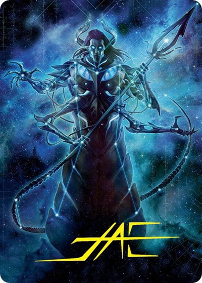 Heliod, the Warped Eclipse Art Card - Gold Stamped Signature