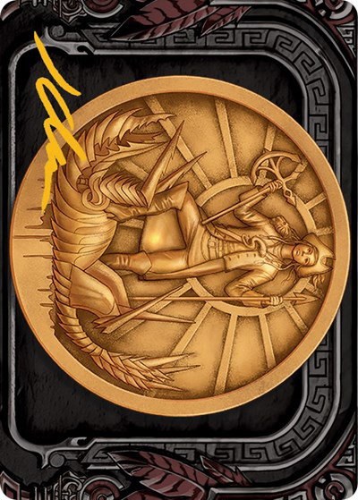Captain Lannery Storm Art Card - Gold Stamped Signature