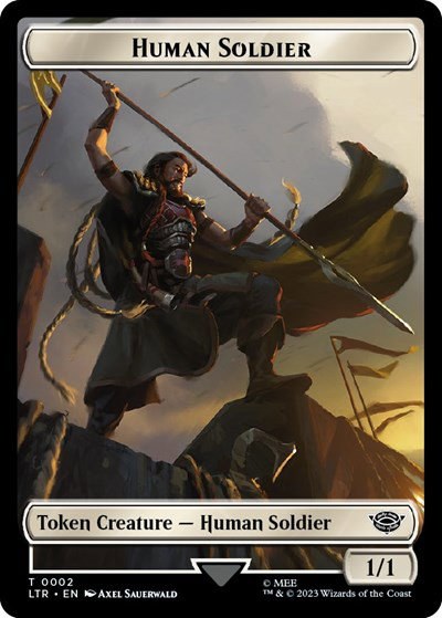 Human Soldier (0002) // Food (0009) Double-Sided Token