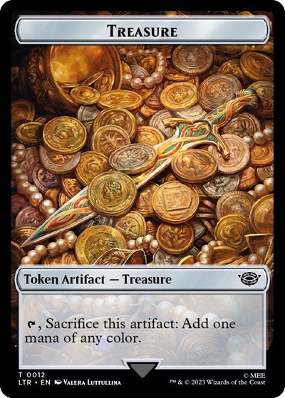 Treasure // Food (0009) Double-Sided Token - Foil
