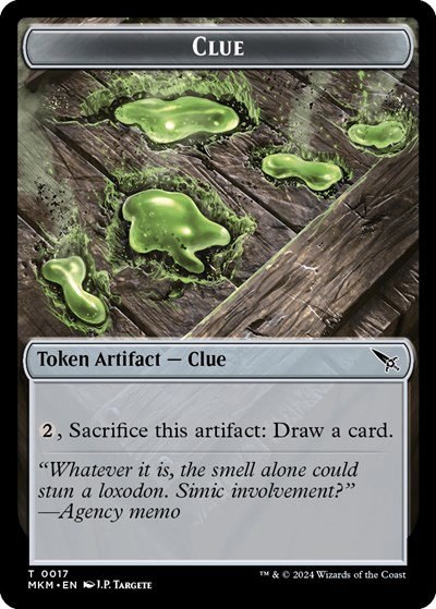 Clue (0017) // A 0044 Double-Sided Token - Foil