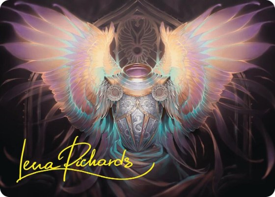 Celestial Armor Art Card - Gold Stamped Signature