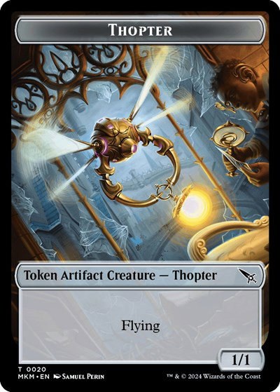 Thopter (0020) // Clue (0015) Double-Sided Token